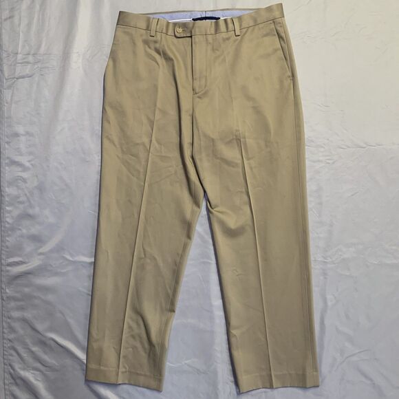 Kirkland Signature Men's Classic Fit 36x30 Beige / Khakis Non Iron Preppy Casual - Picture 1 of 6